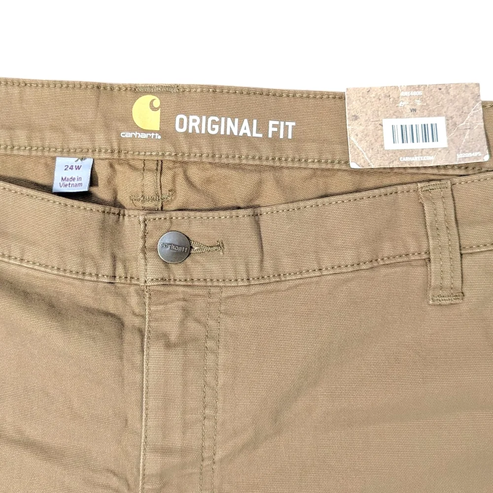 Carhartt Women's ORIGINAL Fit Crawford Short Plus - 24W Rugged Flex - 102094 257 - Picture 4 of 13